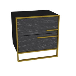Hanah Home Mesilla de Noche Polka - Black